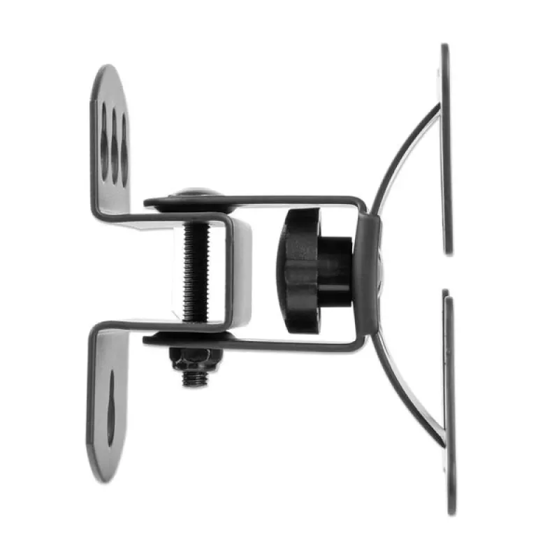 Manhattan Pivoting Wall Mount for TV & Monitors (Tilt and Swivel), For screens 13 inch to 27 inch, VESA compatibility: all between 75x75mm and 100x100mm - check the dimensions of the four mounting holes on back of screen to ensure it fits, Single Stud Bracket, Max 30kg