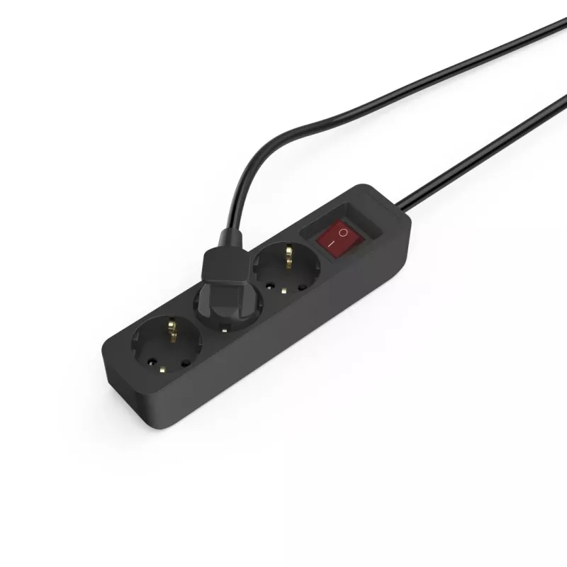 Hama 00223013 maitinimo ilgintuvas 1,4 m 3 kintamosios srovės lizdai (-ų) Vidaus Juoda