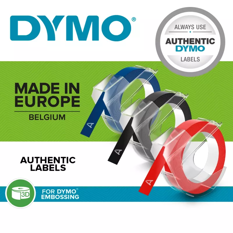 DYMO ® JUNIOR reljefinis žymeklis, mėlynas, žalias