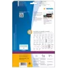 Lipnus spausdintuvo etiketės HERMA Video etiketės A4 78,7x46,6 mm