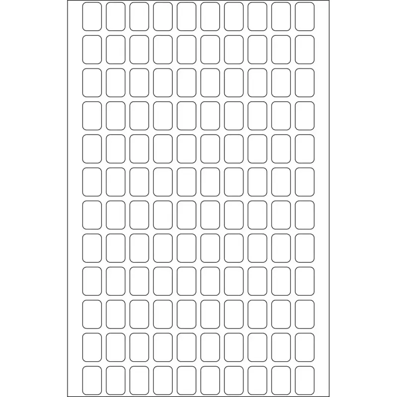 Daugiafunkcinės etiketės HERMA 8x12 mm baltas popierius matinis rankraščiui 3840 vnt.