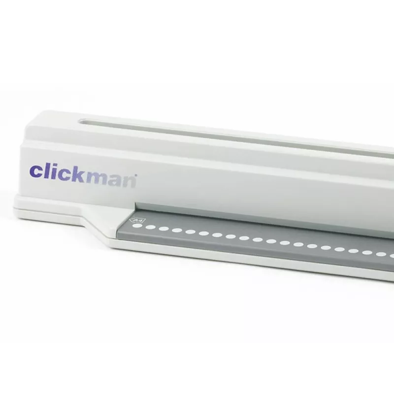 GBC įrišimo mašina ClickBind ClickMan rankinis įrišiklis, rankinio valdymo, 145 lapai, pilka, balta