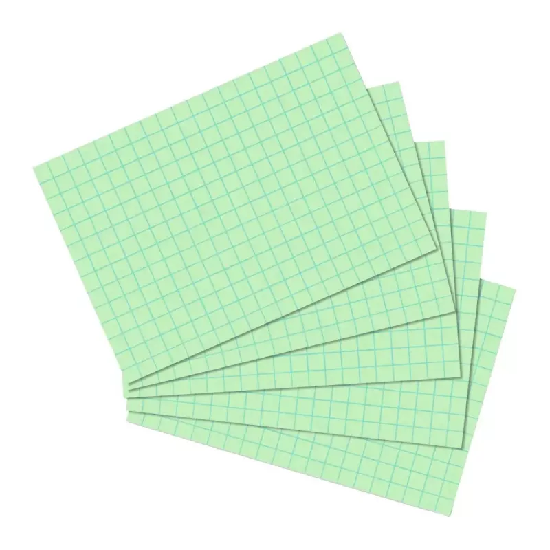 Herlitz 10901452 žalios atmintinės kortelės 100 vnt. languotas popierius 170 g/m²