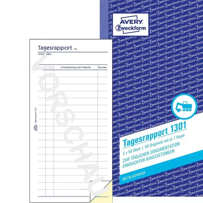 Accounting form/book AVERY 1301 50 puslapių