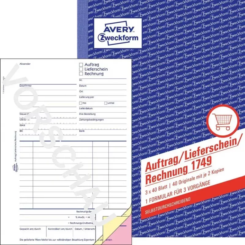 Apskaitos forma/knyga A5 Avery 1749