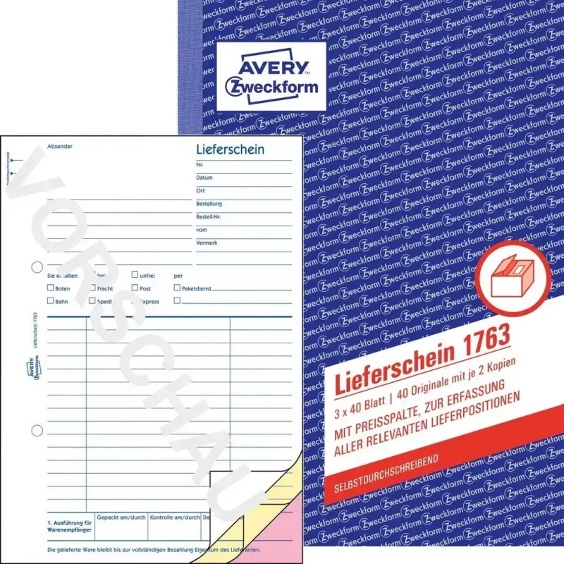 Apskaitos formų knyga A5 Avery 1763