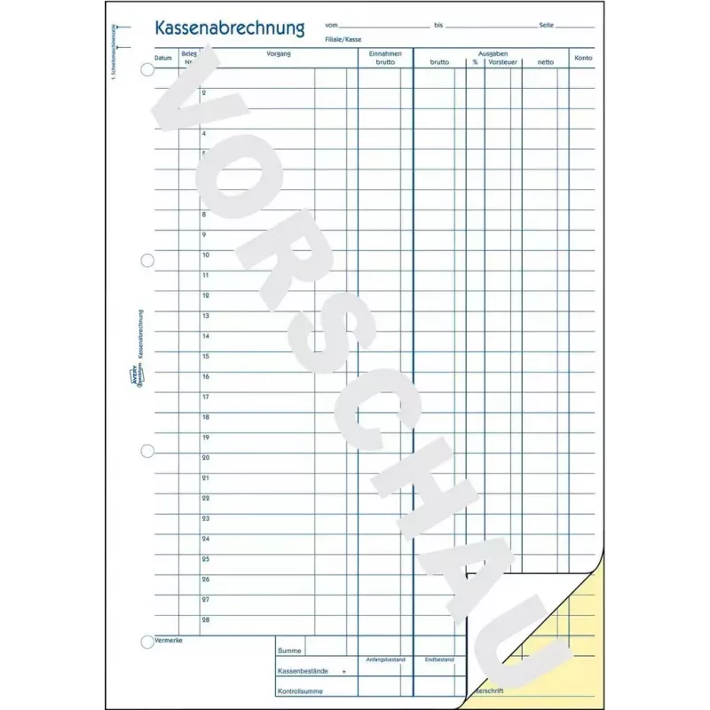 Accounting form/book AVERY 1768 A4 40 puslapių