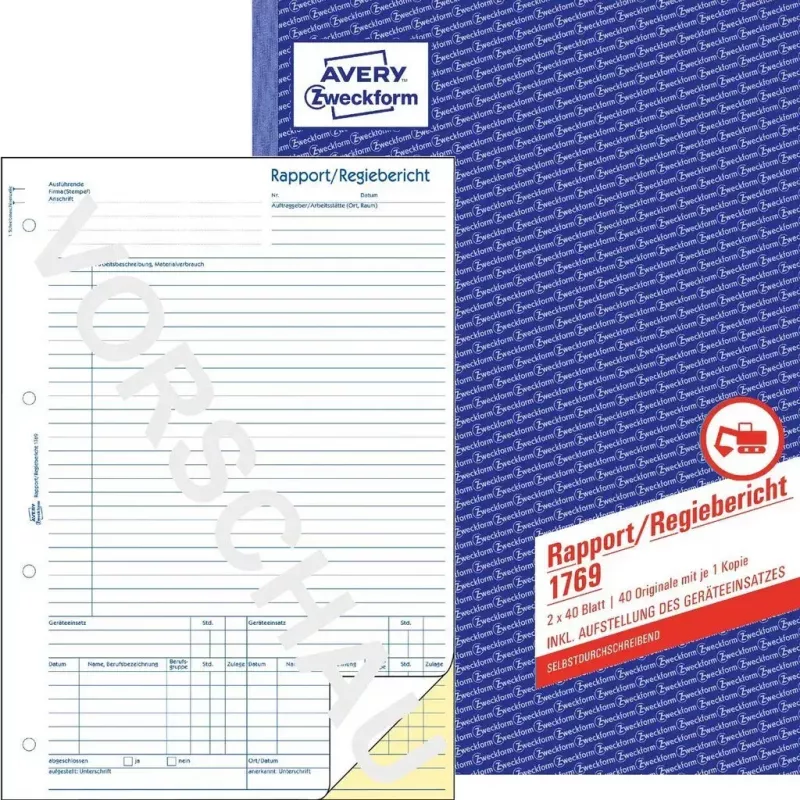Buhalterinė knyga AVERY 1769 A4 40 puslapių