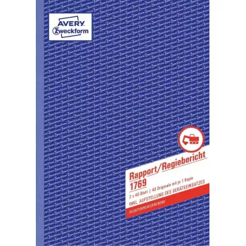 Buhalterinė knyga AVERY 1769 A4 40 puslapių