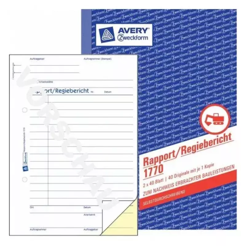 Administracinė knyga Avery 1770 mėlyna balta