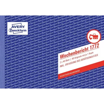 Apskaitos forma/knyga A5 Avery 1772