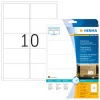 Siuntimo etiketės HERMA 8330 A4 99,1x57 mm baltos stipriai lipnios plėvelės matinės