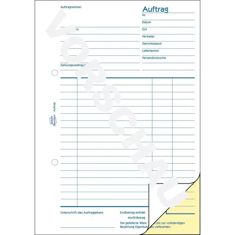 Apskaitos formos knyga AVERY 1721-5 A5 40 puslapių