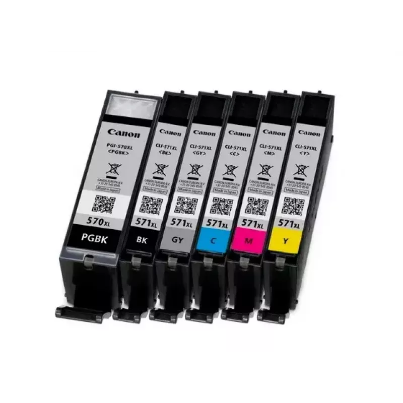 Canon CLI-571BK XL rašalo kasetė 1 vnt. Originali Didelės (XL) talpos Juoda