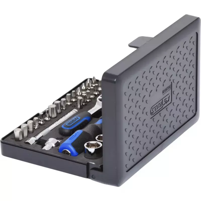 Lizdų rinkinys KS Tools 918.0640 1/4 colio pavara 40 galvučių