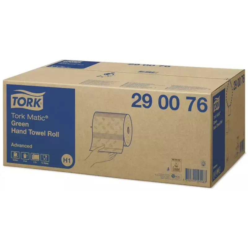 Popieriniai rankšluosčiai Tork 290076 žali 150 m