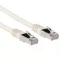 ACT 2 metrų LSZH SFTP CAT6A komutacinis kabelis su RJ45 jungtimis, dramblio kaulo spalvos