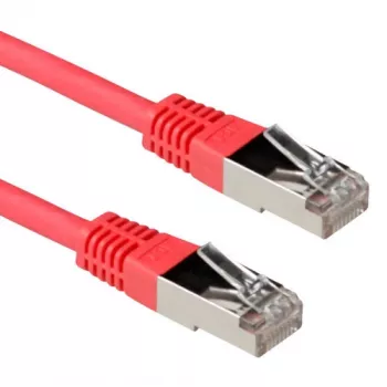 ACT raudonas 2 metrų LSZH SFTP CAT6A komutacinis kabelis su RJ45 jungtimis