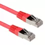 ACT raudonas 3 metrų LSZH SFTP CAT6A komutacinis kabelis su RJ45 jungtimis