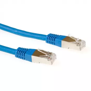 ACT mėlynas 1,5 metro LSZH SFTP CAT6A komutacinis kabelis su RJ45 jungtimis