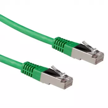 ACT Green 5 metrų LSZH SFTP CAT6A komutacinis kabelis su RJ45 jungtimis