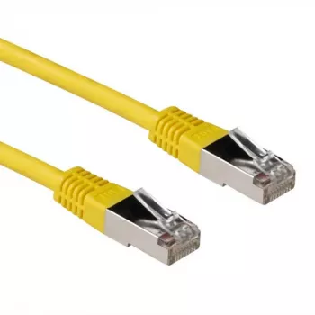 ACT geltonas 3 metrų LSZH SFTP CAT6A komutacinis kabelis su RJ45 jungtimis