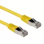 ACT geltonas 3 metrų LSZH SFTP CAT6A komutacinis kabelis su RJ45 jungtimis