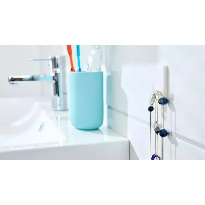 Rankšluosčių kabliukas TESA 57072-00000, vidaus, balti, 3 vnt.