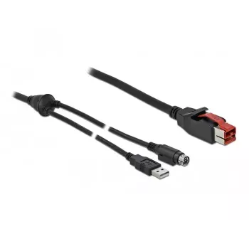 PoweredUSB kabelis DeLOCK 85942 3m USB Type-A Mini-DIN 3 pin