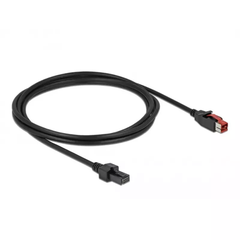 „DeLOCK“ maitinamas USB laidas 85953 24V 2x4 kontaktų 4m, skirtas POS spausdintuvams