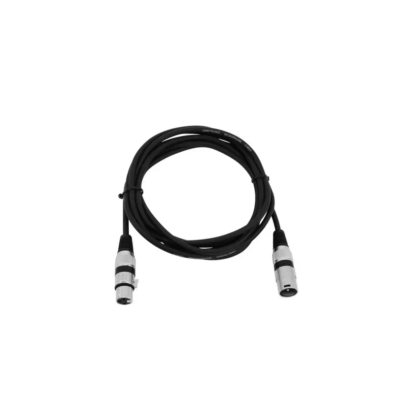 Garso kabelis XLR 3 kontaktų Omnitronic 3022047N 3 m Juodas