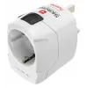 Hama World Travel Pro maitinimo kištuko adapteris universalus Type F baltas