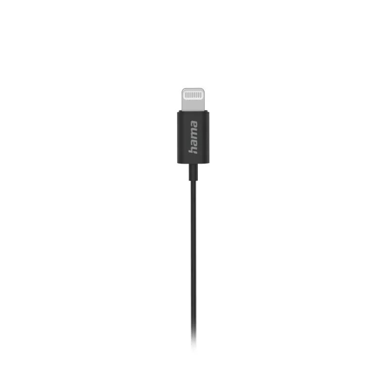 Hama Glow ausinės su mikrofonu laidinės į ausis įdedamos skambučiams / muzikai juodos