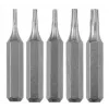 Atsuktuvų antgalių rinkinys KWB 128240 — 5 vnt. Torx antgaliai T3 T4 T5 T6 T8, 28 mm