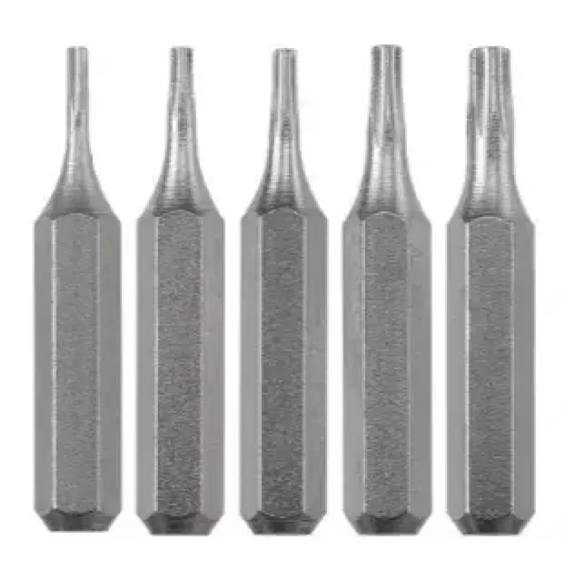 Atsuktuvų antgalių rinkinys KWB 128240 — 5 vnt. Torx antgaliai T3 T4 T5 T6 T8, 28 mm