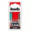 Atsuktuvų antgalių rinkinys KWB 128240 — 5 vnt. Torx antgaliai T3 T4 T5 T6 T8, 28 mm