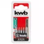 Atsuktuvų antgalių rinkinys KWB 128240 — 5 vnt. Torx antgaliai T3 T4 T5 T6 T8, 28 mm