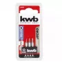 Atsuktuvų antgalių rinkinys KWB 128840 — 3 vnt., Torx (žvaigždutės) antgaliai, 28 mm ilgis