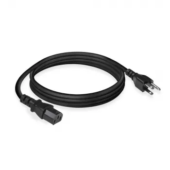 ACT maitinimo laidas JAV kištukas - C13 juodas 1,8 m, 1,8 m, maitinimo kištuko tipas A, C13 jungtis, 120 V, 10 A