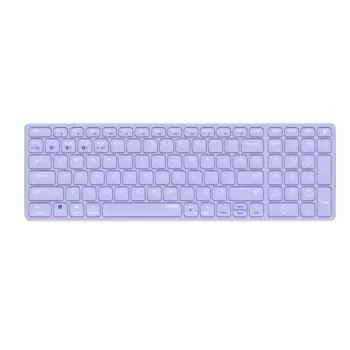 Belaidė klaviatūra Rapoo E9700M QWERTZ vokiška alyvinė RF Bluetooth