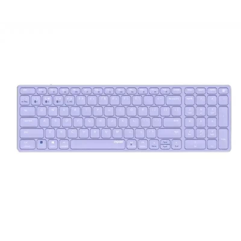 Belaidė klaviatūra Rapoo E9700M QWERTZ vokiška alyvinė RF Bluetooth