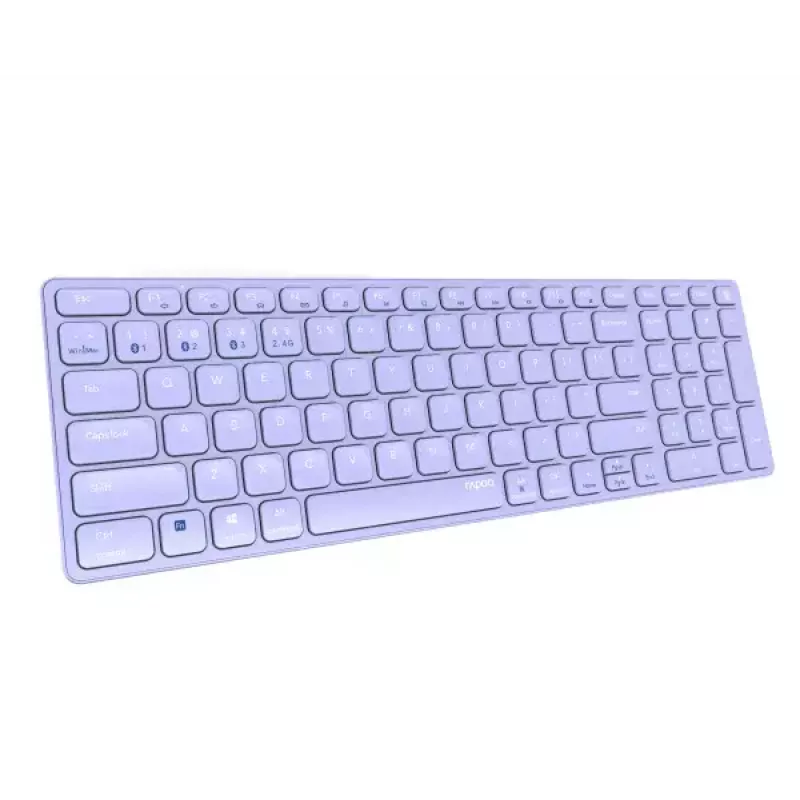 Belaidė klaviatūra Rapoo E9700M QWERTZ vokiška alyvinė RF Bluetooth