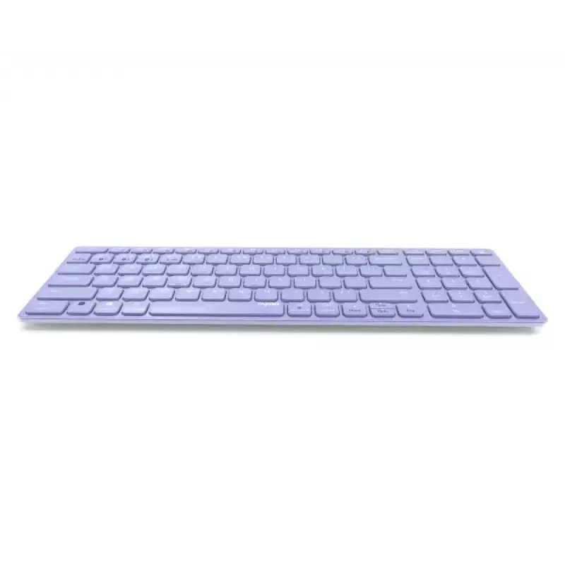 Belaidė klaviatūra Rapoo E9700M QWERTZ vokiška alyvinė RF Bluetooth