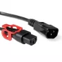 ACT Powercord C13 IEC Lock+ - C14 juodas 2 m, PC1526