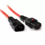 ACT maitinimo laidas C13 IEC Lock C14 raudonas 3 m PC1387 230 V 10 A
