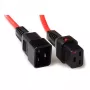 ACT Powercord C19 IEC Lock - C20 raudonas 1 m, PC1401