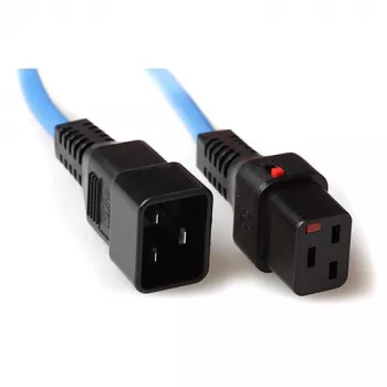 ACT Powercord C19 IEC Lock - C20 mėlynas 1 m, PC1357