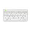 R-Go Tools ergonominė klaviatūra R-Go Compact Break, kompaktiška klaviatūra su pertraukų programine įranga, QWERTY (UK), Bluetooth, balta