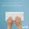 R-Go Tools ergonominė klaviatūra R-Go Compact Break, kompaktiška klaviatūra su pertraukų programine įranga, QWERTY (UK), Bluetooth, balta