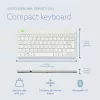 R-Go Tools ergonominė klaviatūra R-Go Compact Break, kompaktiška klaviatūra su pertraukų programine įranga, QWERTY (UK), Bluetooth, balta